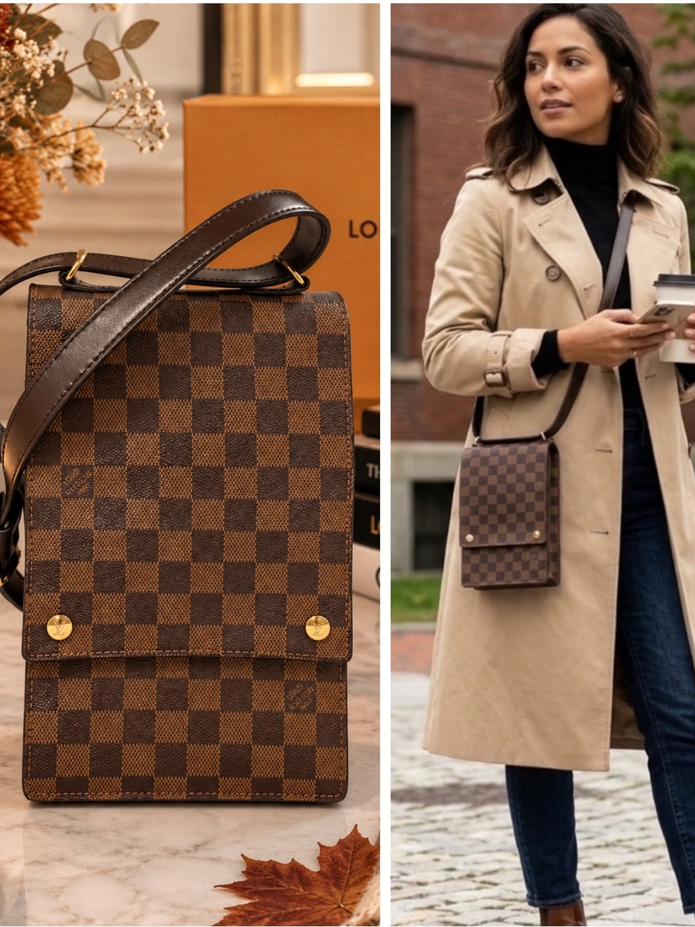 Louis Vuitton Damier Ebene Mathilda Crossbody Bag